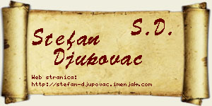 Stefan Đupovac vizit kartica